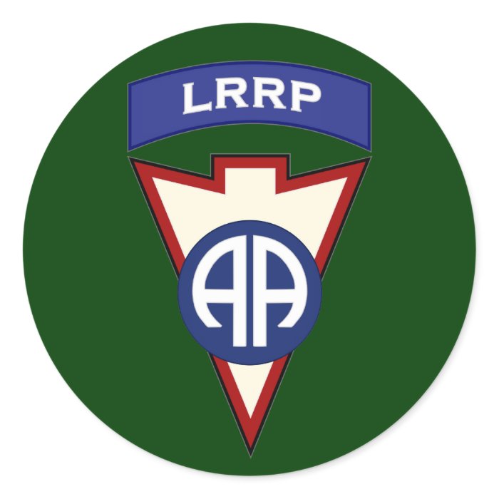 82d Airborne LRRP Recondo pocket patch Stickers