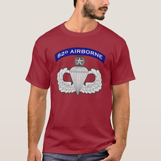 82d Airborne Master Parachutist Tee 2 (Front)