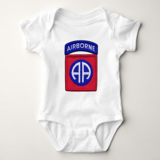 82nd ABN Airborne Div Vets LRRP Baby Bodysuit (Front)