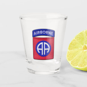 82nd ABN Airborne Division Fort Bragg veterans Shot Glass