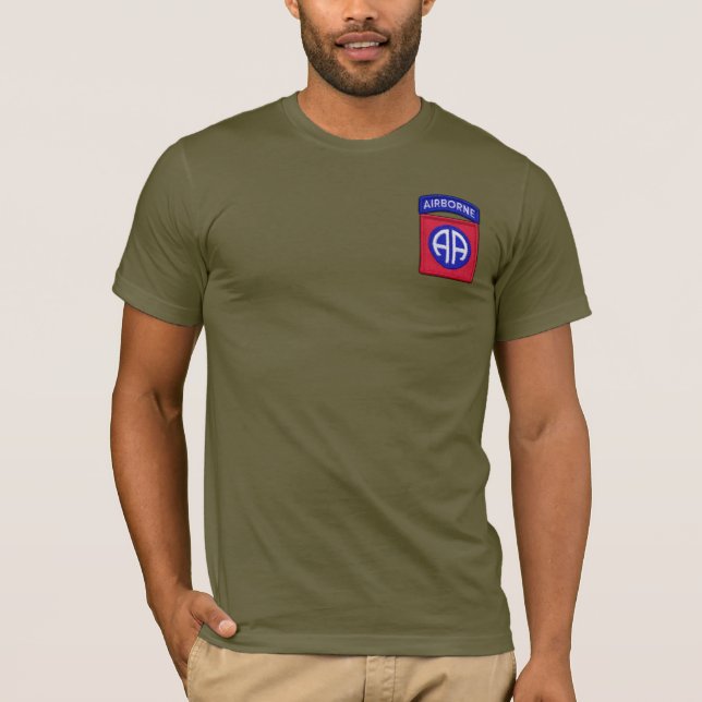 82nd ABN Airborne Division Fort Bragg Vets Patch T-Shirt (Front)