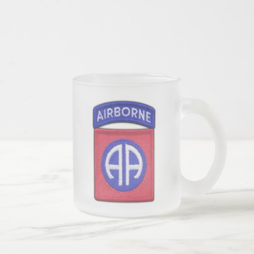 82nd ABN Airborne Division LRRP Veterans Vets Frosted Glass Coffee Mug