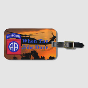 82nd ABN Airborne Division Veterans Vets patch Luggage Tag