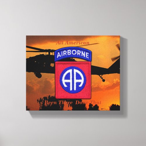 82nd ABN Airborne Fort Bragg veterans vets Canvas Print
