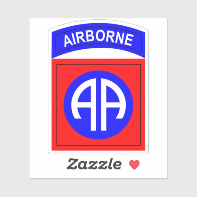 82nd Airborne All American patch Sticker (Sheet)