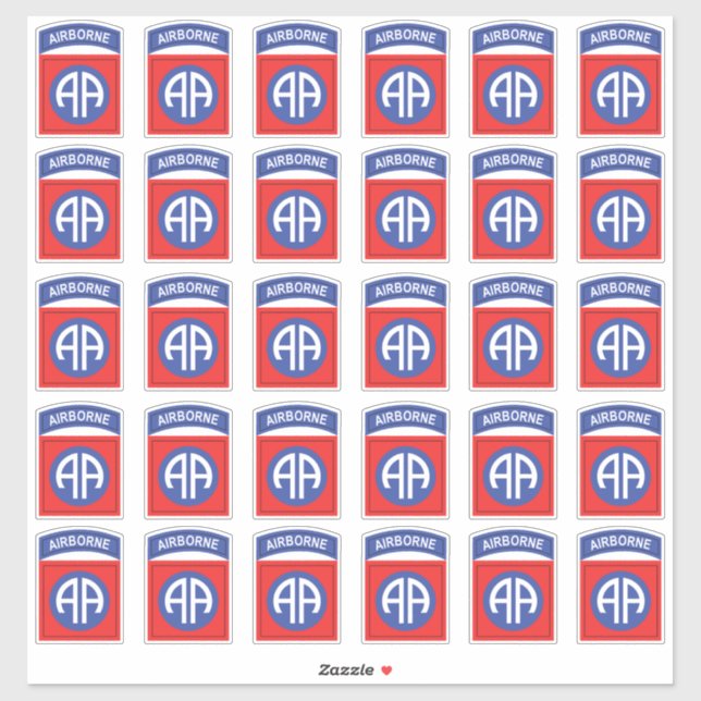82nd Airborne All American patch x30 Sticker (Sheet)