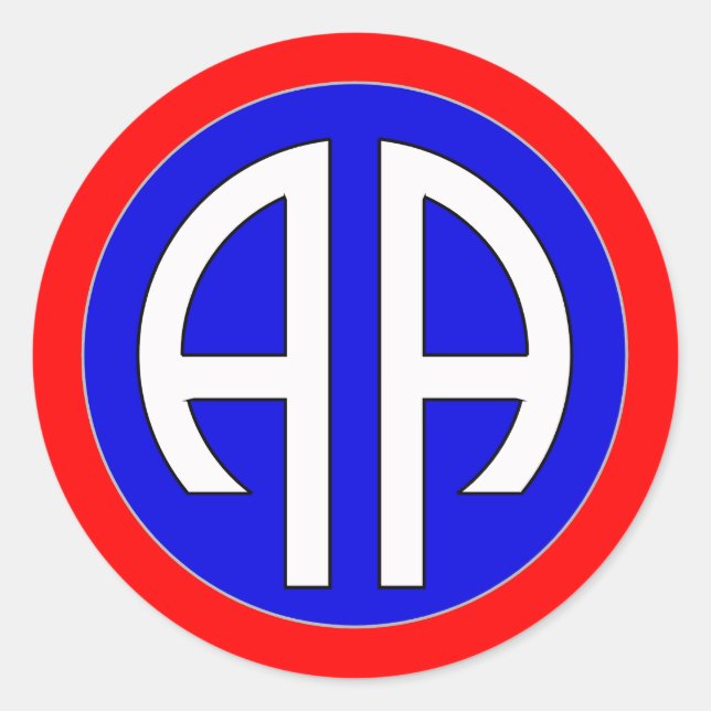 82nd AIRBORNE- ARMY Classic Round Sticker (Front)