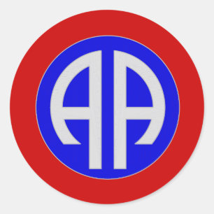 82nd AIRBORNE- ARMY Classic Round Sticker