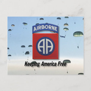 82nd airborne army postcard division patches vet