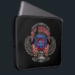 82nd Airborne Black 15" Laptop Sleeve<br><div class="desc">Show military pride and patriotism with this remarkably distinctive,  highly detailed rendition of the iconic insignia of the 82nd Airborne Division. Available only on Zazzle!</div>
