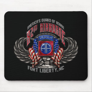 82nd Airborne Black Mousepad