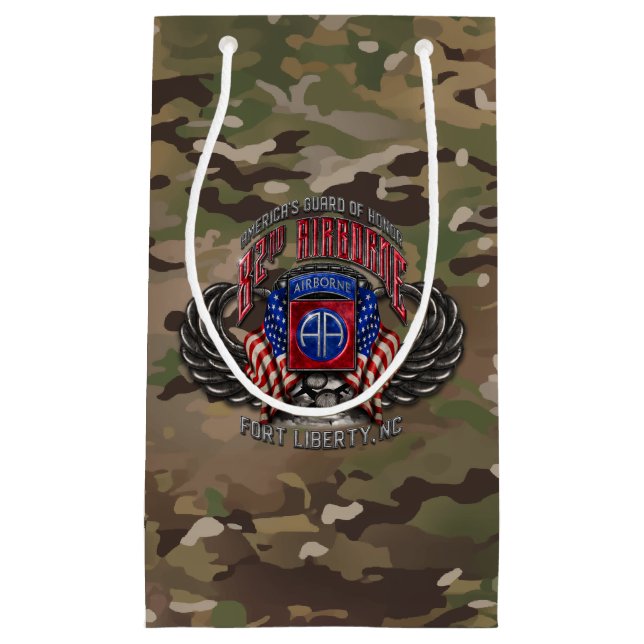 82nd Airborne Camo Small Gift Bag (Front)