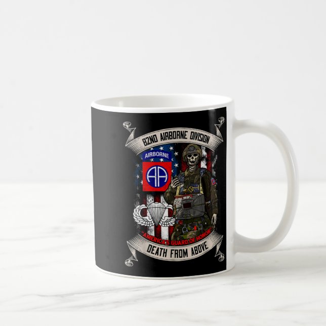 82nd Airborne Di Paratrooper Fort Bragg Jump Wings Coffee Mug (Right)
