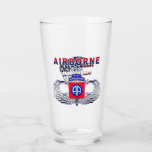 82nd Airborne Div American Flag Jump Wings Glass 82nd Airborne Div American Flag Jump Wings Glass