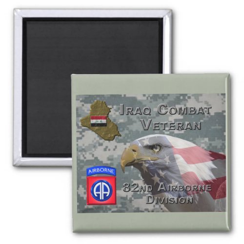 82nd Airborne Div Iraq Combat Veteran Magnet