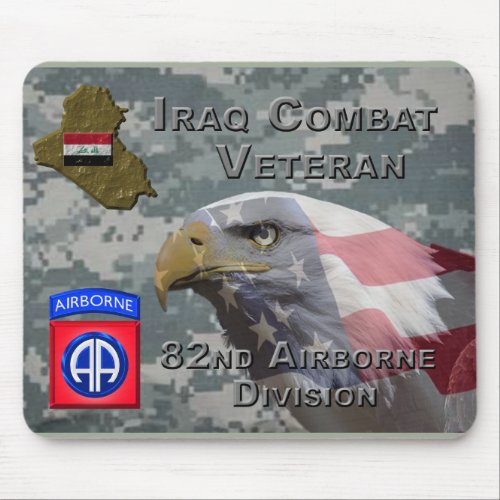 82nd Airborne Div Iraq Combat Veteran Mouse Pad