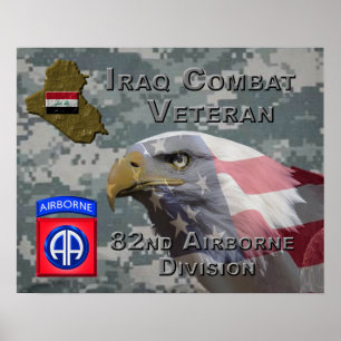 82nd Airborne Div Iraq Combat Veteran Poster