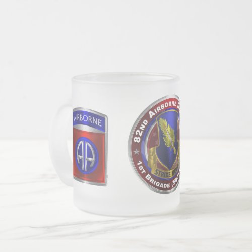 82nd Airborne Division 1st Brigade 504th PIR  Frosted Glass Coffee Mug