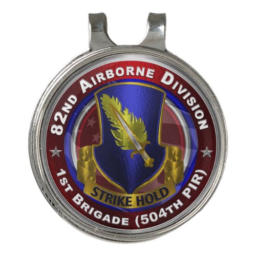 82nd Airborne Division 1st Brigade 504th PIR Golf Hat Clip