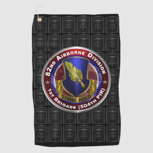 82nd Airborne Division 1st Brigade 504th PIR Golf Towel