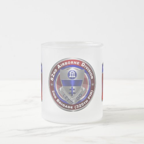 82nd Airborne Division 2nd Brigade 325th PIR  Frosted Glass Coffee Mug