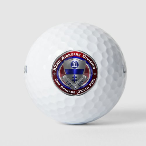 82nd Airborne Division 2nd Brigade 325th PIR Golf Balls