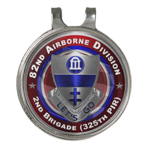 82nd Airborne Division 2nd Brigade 325th PIR Golf Hat Clip