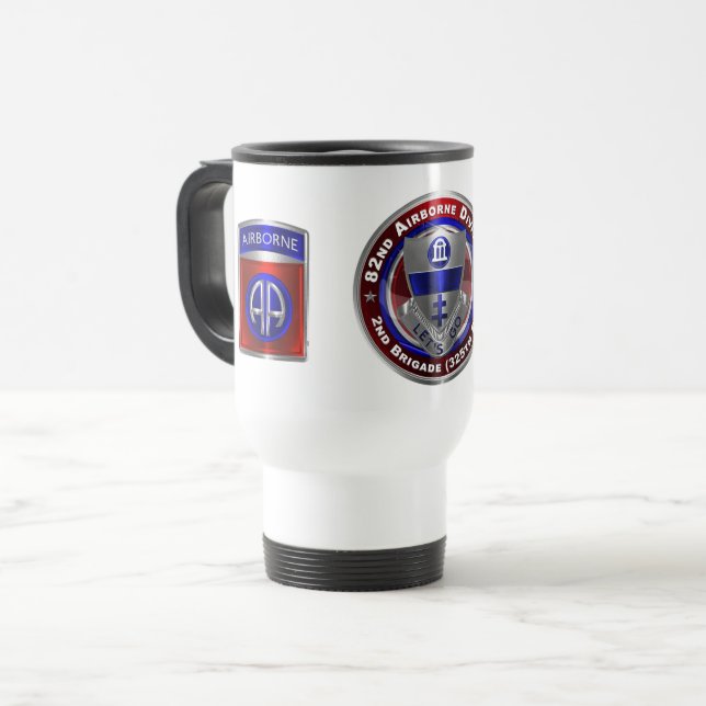 82nd Airborne Division 2nd Brigade 325th PIR  Travel Mug (Front Left)