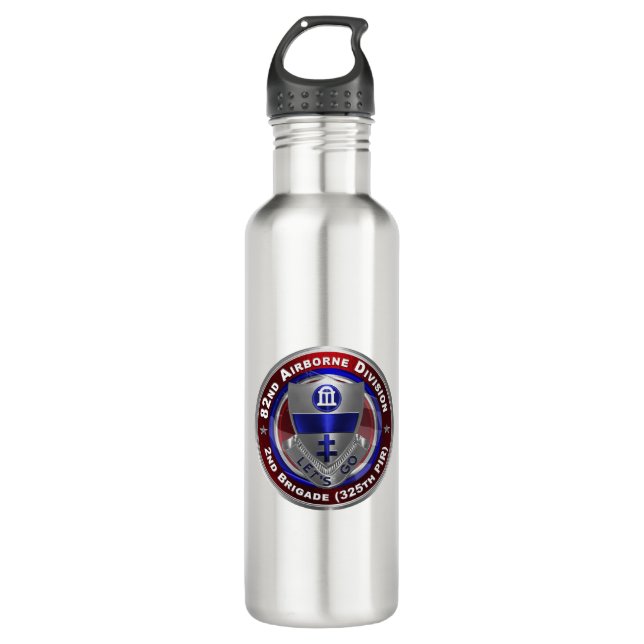 82nd Airborne Division 325th PIR Stainless Steel Water Bottle (Front)