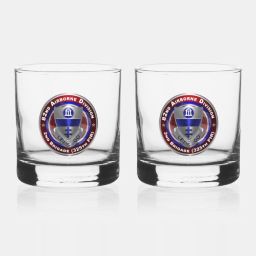 82nd Airborne Division 325th PIR  Whiskey Glass