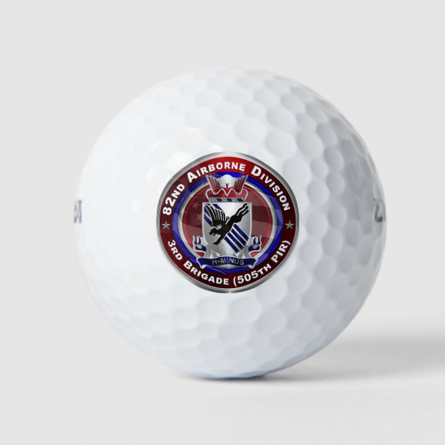 82nd Airborne Division 3rd Brigade 505th PIR Golf Balls (Front)