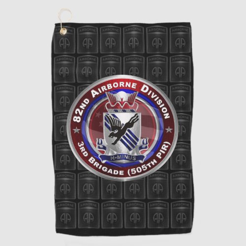82nd Airborne Division 3rd Brigade 505th PIR Golf Towel