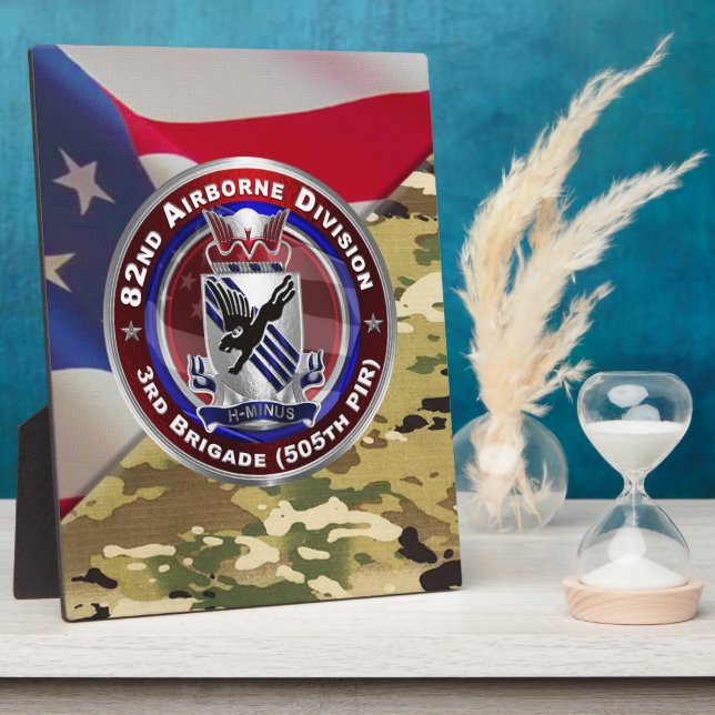 82nd Airborne Division 3rd Brigade  Plaque (Side)