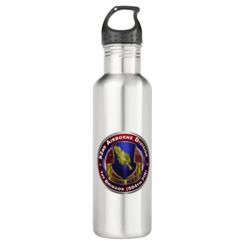 82nd Airborne Division 504th PIR Stainless Steel Water Bottle