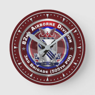 82nd Airborne Division 505th PIR Round Clock