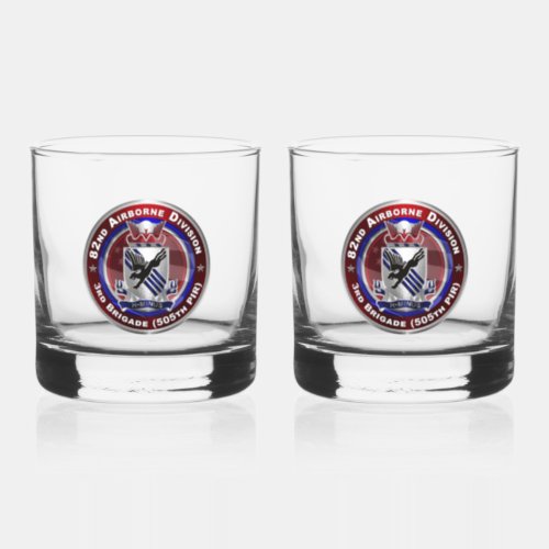 82nd Airborne Division 505th PIR  Whiskey Glass