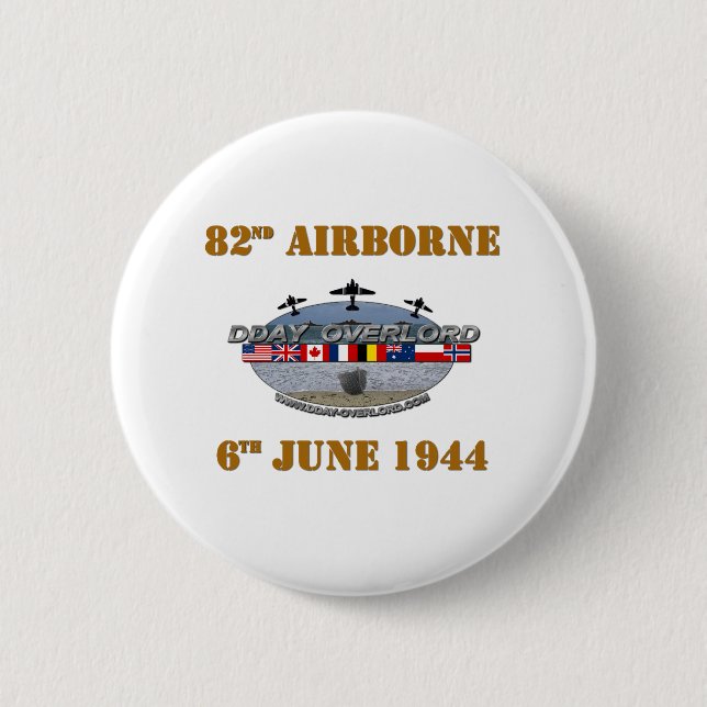 82nd Airborne Division 6th June 1944 Button (Front)