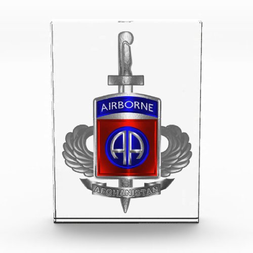 82nd Airborne Division Afghanistan Dagger  Photo Block