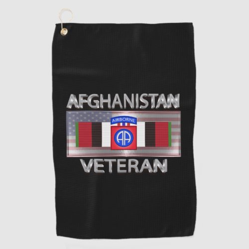 82nd Airborne Division Afghanistan Veteran Golf Towel