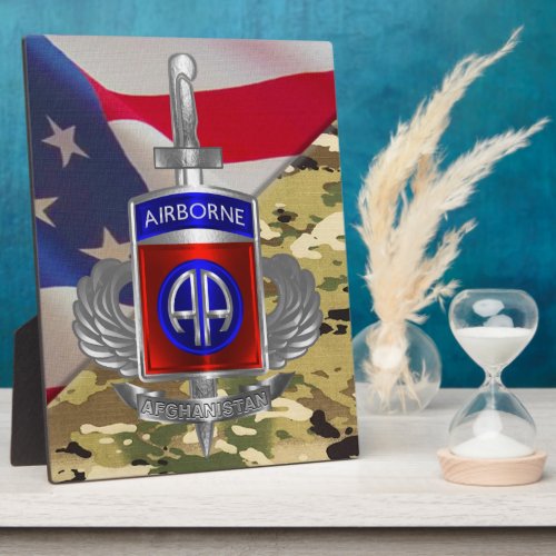 82nd   Airborne Division Afghanistan Veteran Plaque