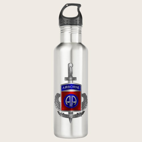 82nd Airborne Division “AFGHANISTAN VETERAN" Stainless Steel Water Bottle