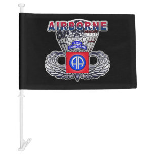 82nd AIRBORNE DIVISION “AIRBORNE” Car Flag