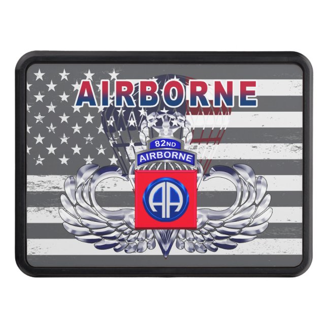 82nd Airborne Division “Airborne” Hitch Cover (Front)