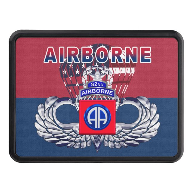 82nd Airborne Division “Airborne” Hitch Cover (Front)