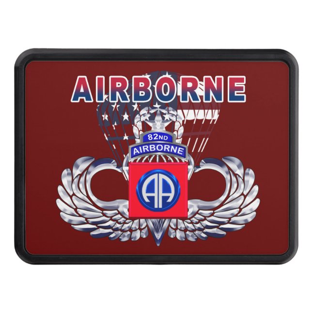 82nd Airborne Division “Airborne” Hitch Cover (Front)
