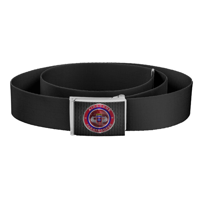 82nd Airborne Division Airborne Paratrooper Belt (Coil)