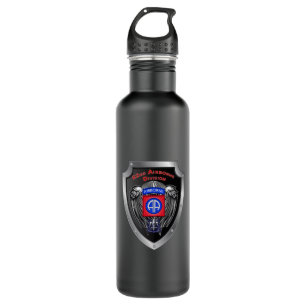 82nd Airborne Division “AIRBORNE SHIELD" Stainless Steel Water Bottle