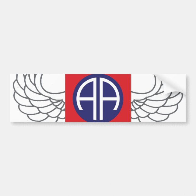 82nd Airborne Division "All American" Bumper Sticker (Front)