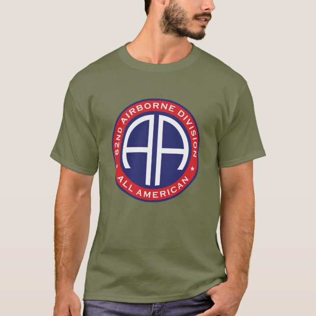 82nd Airborne Division All American Casual Patch T-Shirt (Front)