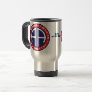 82nd Airborne Division All American Casual Patch Travel Mug